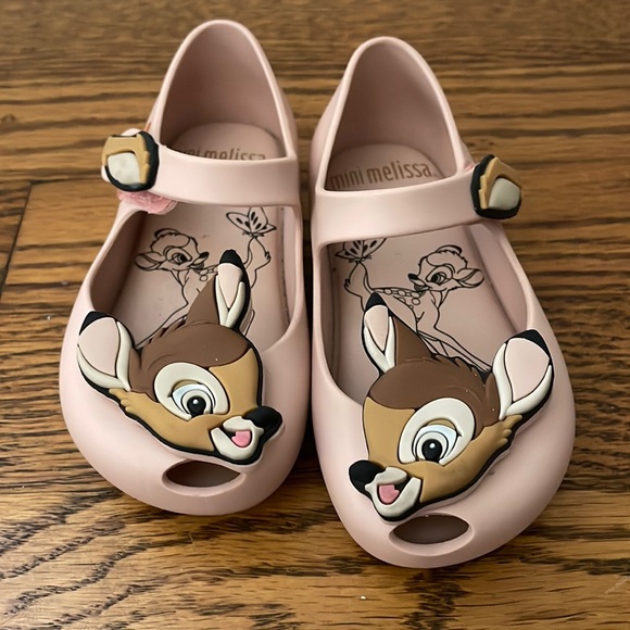 Mini Melissa Other - MINI MELISSA Baby Girls Disney Bambi Shoes Size 6